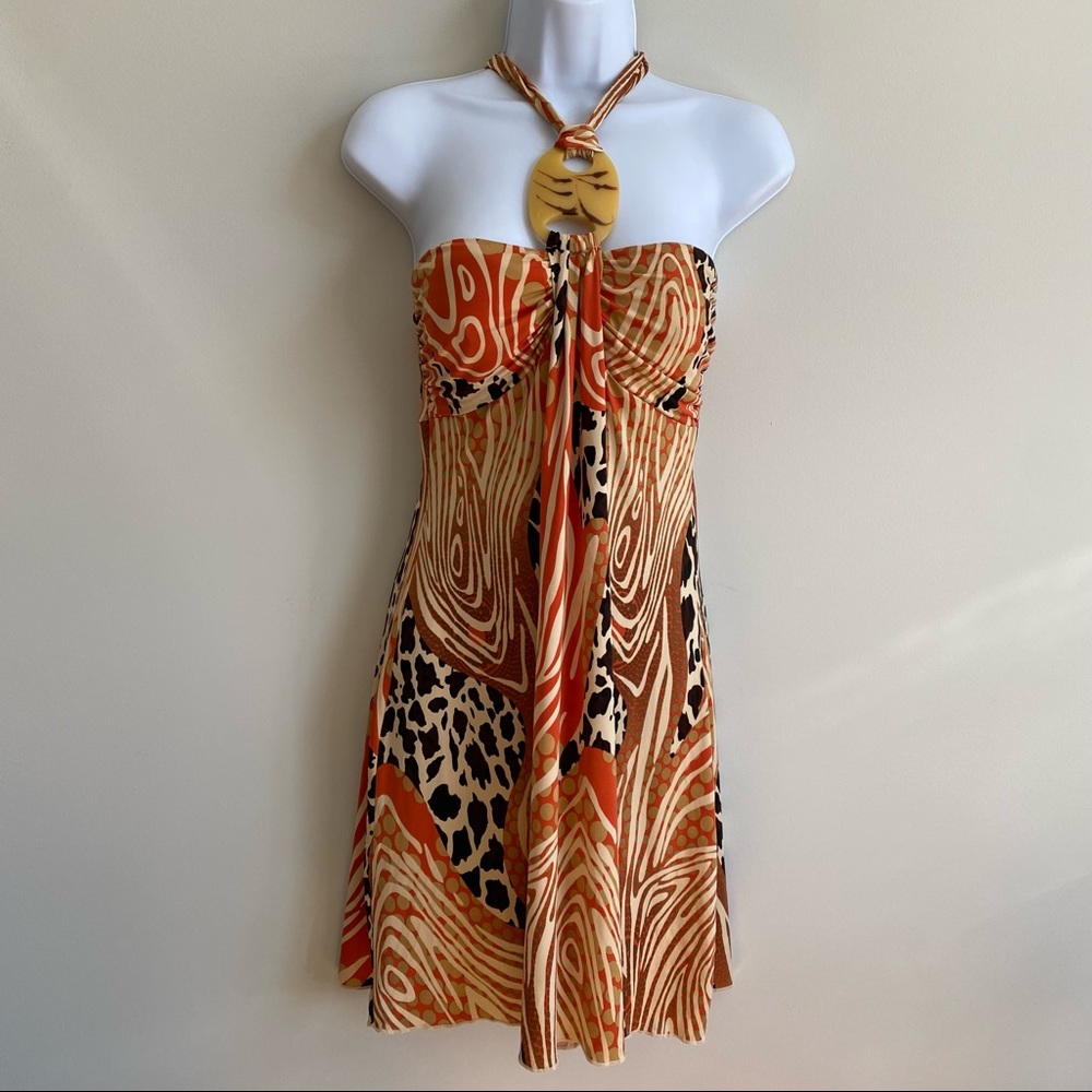 Strapless Halter Dress